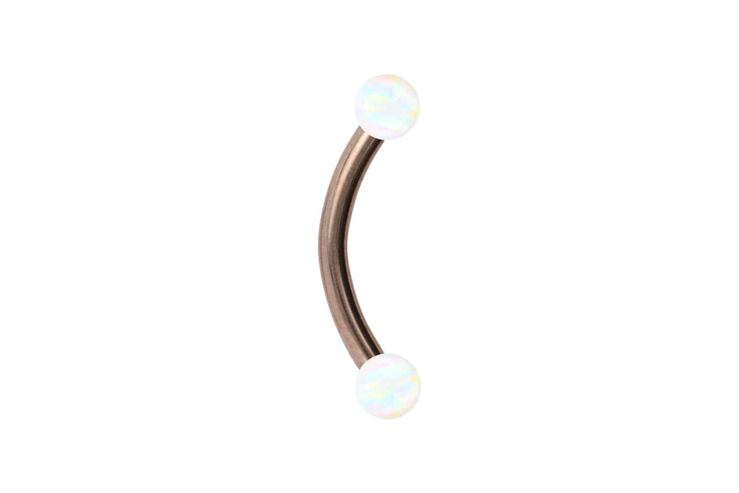 Chirurgenstahl Piercing Banane SYNTHETISCHE OPALE